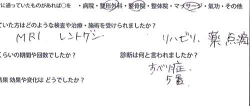 すべり症-腰の痛みと足のシビレの治療法7