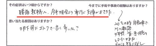 ヘルニアの治療と治し方-腰の痛み-脚の痺れ-膝に力が入らないー歩けない-原因2
