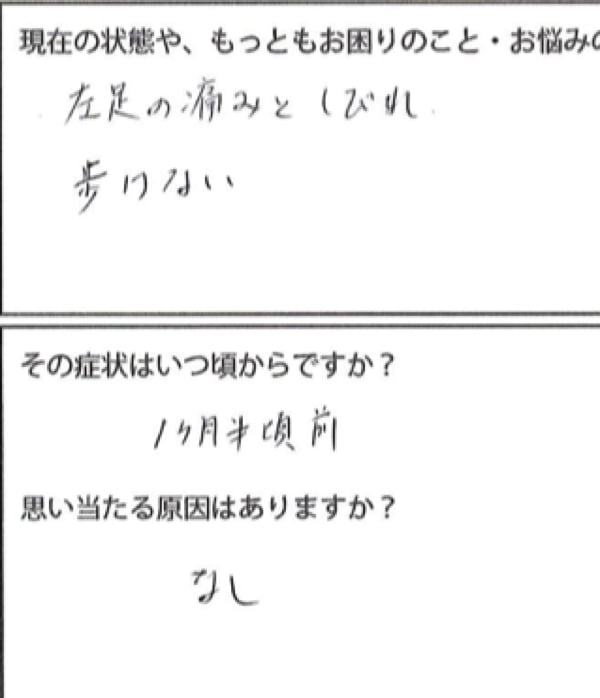 歩くと痛みが増す腰部脊柱管狭窄症と間欠性跛行の原因と治療方法の実例8