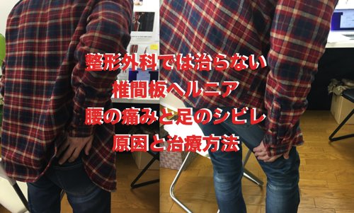 整形外科では治らない椎間板ヘルニアの原因と治療方法_テレビでも紹介されて広島の有名整体師の施術記録